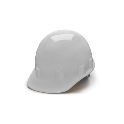 Pyramex HPS14110 Sleek Shell Hard Hat - White 4 Pt Ratchet Suspension (Box of 12) PYR-HPS14110