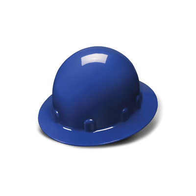 Pyramex HPS24160 Sleek Shell Hard Hat - Blue Full Brim 4 Pt Ratchet Suspension (Box of 12) PYR-HPS24160BX