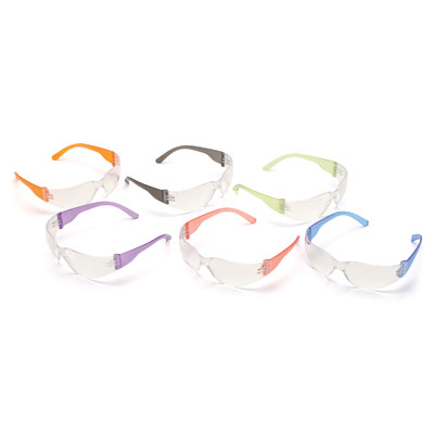 Pyramex S4110SMP Intruder - Multi Color Frames/Clear-Hardcoated Lens (Box of 12) S4110SMP
