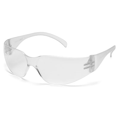 Pyramex S4110SUC Intruder - Clear Frame/Clear-Uncoated Lens (Box of 12) PYR-S4110SUCBX