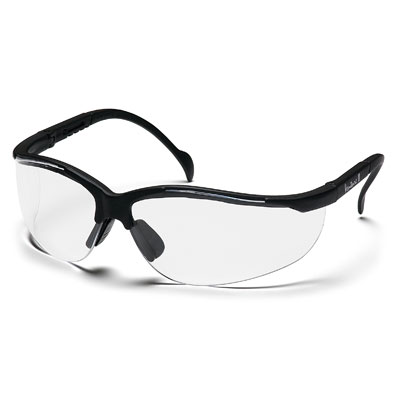 Pyramex SB1810ST Venture II - Black Frame/Clear Anti-Fog Lens (Box of 12) PYR-SB1810STBX