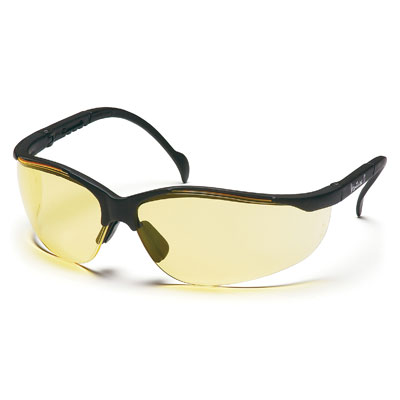 Pyramex SB1830S Venture II - Black Frame/Amber Lens (Box of 12) PYR-SB1830SBX