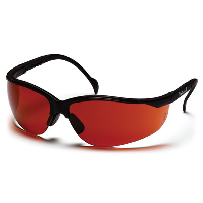 Pyramex SB1835S Venture II - Black Frame/Sun Block Bronze Lens (Box of 12) PYR-SB1835S