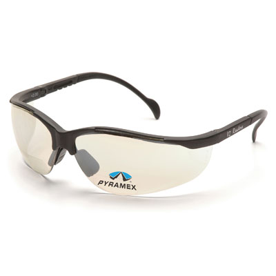 Pyramex SB1880R25 V2 Readers - Black Frame/Indoor/Outdoor Mirror - Plus 2.5 Lens (Box of 6) PYR-SB1880R25