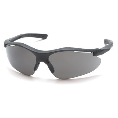 Pyramex SB3720D Fortress - Black Frame/Gray Lens (Box of 12) PYR-SB3720DBX