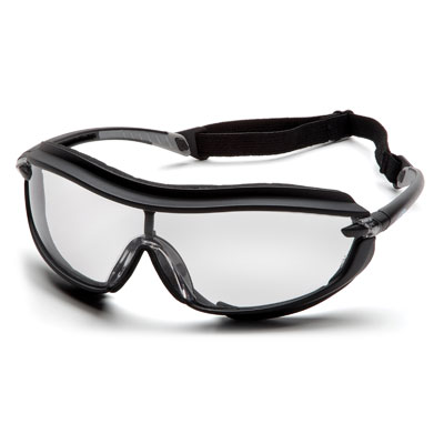 Pyramex SB4610STP XS3 Plus - Black Frame/Clear Anti-Fog Lens (Box of 12) PYR-SB4610STP