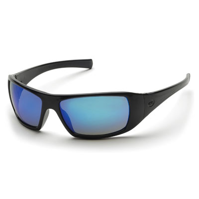 Pyramex SB5665D Goliath - Black Frame/Ice Blue Mirror Lens (Box of 12) PYR-SB5665DBX