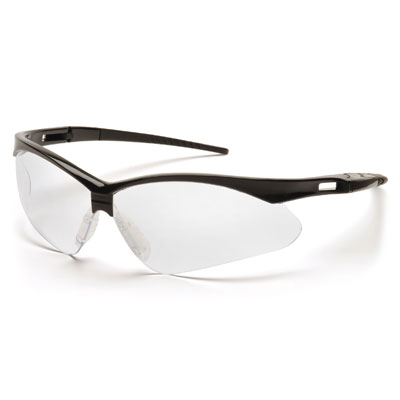 Pyramex SB6310STP PMXTREME - Black Frame/Clear Anti-Fog Lens w/Black Cord (Box of 12) PYR-SB6310STP