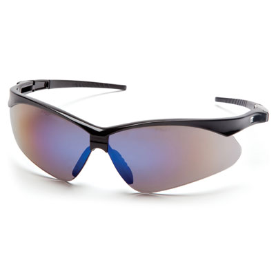 Pyramex SB6375SP PMXTREME - Black Frame/Blue Mirror Lens w/Black Cord (Box of 12) PYR-SB6375SPBX