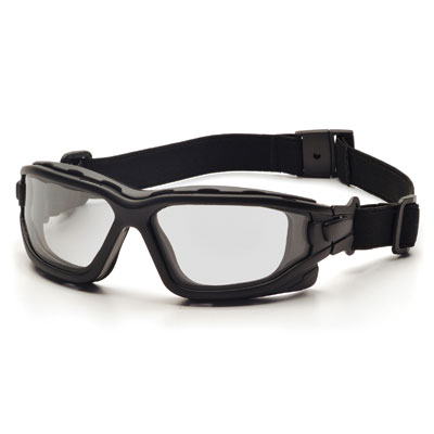 Pyramex SB7010SDNT I-Force Slim - Black Strap-Temples/Clear Anti-Fog Lens (Box of 12) PYR-SB7010SDNTBX
