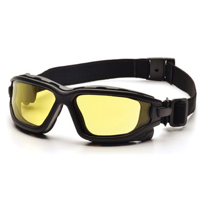 Pyramex SB7030SDT I-Force - Black Strap-Temples/Amber Anti-Fog Lens (Box of 12) PYR-SB7030SDTBX