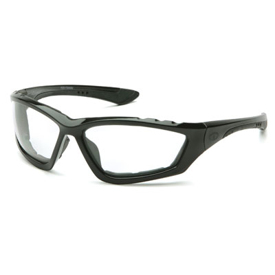 Pyramex SB8710DTP Accurist - Black Padded Frame/Clear Anti-Fog Lens (Box of 12) PYR-SB8710DTPBX