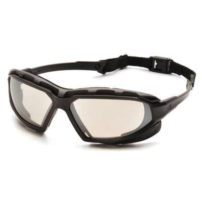 Pyramex SBG5080DT Highlander Plus - Black-Gray Frame/Indoor-Outdoor Mirror Anti-Fog Lens (Box of 12) PYR-SBG5080DTBX