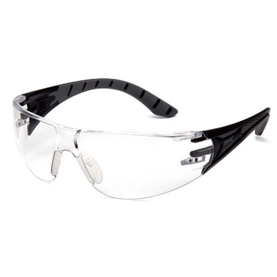 Pyramex SBG9610S Endeavor Plus - Black-Gray Frame/Clear Lens (Box of 12) PYR-SBG9610S