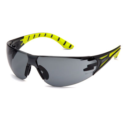Pyramex SBGR9620S Endeavor Plus - Black-Green Frame/Gray Lens (Box of 12) PYR-SBGR9620SBX