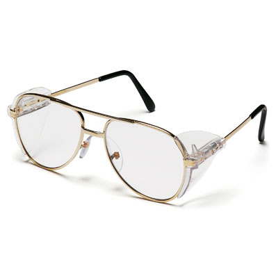 Pyramex SG310A Pathfinder - Gold Metal Frame/Clear Lens (Box of 12) PYR-SG310ABX