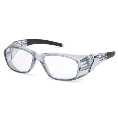 Pyramex SG9810R20 Emerge Plus - Gray Frame/Clear full - Plus 2.0 reader lens (Box of 6) SG9810R20