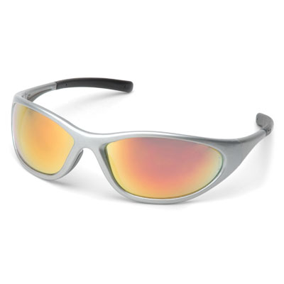 Pyramex SS3345E Zone II - Silver Frame/Ice Orange Mirror Lens (Box of 12) PYR-SS3345EBX