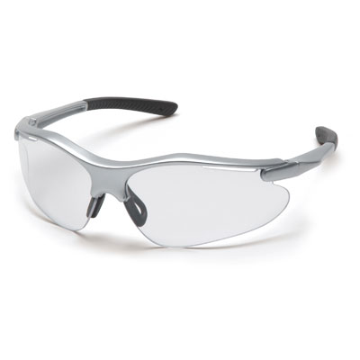 Pyramex SS3710D Fortress - Silver Frame/Clear Lens (Box of 12) PYR-SS3710DBX