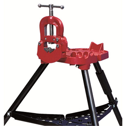 Reed R40 Yoke Vise on Tripod 1 8in 2 1 2in Pipe Capacity Jim
