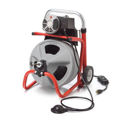 Ridgid K-400 AF w/C-45 IW Auto-Feed Drum Machine for 1 1/2in. to 4in. Drain Lines (115v) 27013