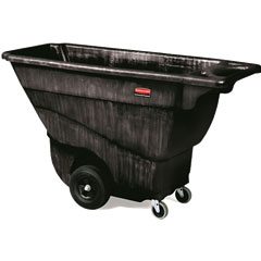 Rubbermaid FG9T1400BLA Structural Foam Tilt Trash Cart FG9T1400BLA