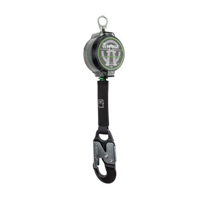 Safewaze 018-5009 7ft. Web Retractable, Single Leg with Aluminum Snap Hook and Steel Triple Lock Carabiner (Class A) 018-5009