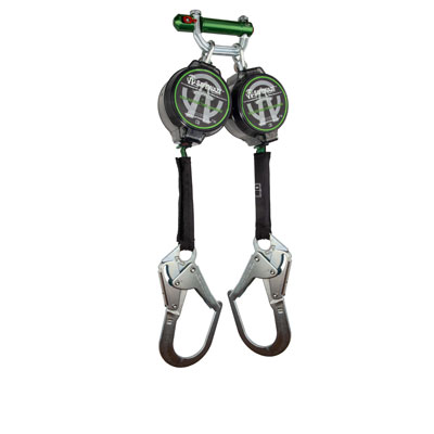 Safewaze 018-5026 7ft. Web Retractable, Dual Leg with Steel Rebar Hooks and Behind the Web Connector (Class A) 018-5026