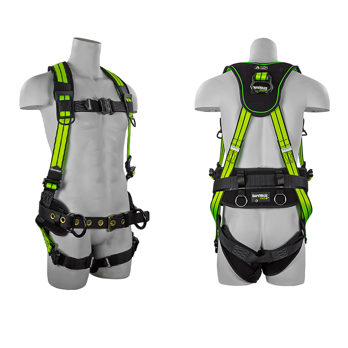 Safewaze FS-FLEX253 PRO+ Flex Premium Construction Fall Protection Harness with 3 D-Rings - Medium FFS-FS FLEX253 M