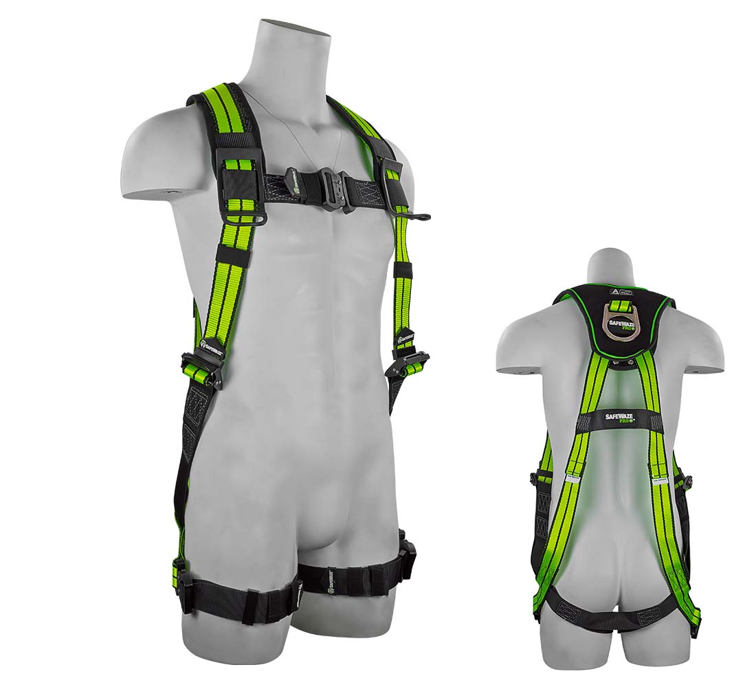 Safewaze FS-FLEX280 Pro+ Flex Premium Fall Protection Harness with 1 D-Ring - Small FFS-FLEX280 S/M