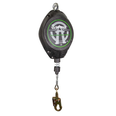 Safewaze FS-FSP1250-G 50ft. Cable Retractable with Swivel Fall Indicator Hook (Class B) FS-FSP1250-G