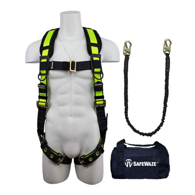 Safewaze FS133 L/XL PRO Grommet Leg Harness Low Profile Lanyard Kit L/XL FFS-FS133 L/XL