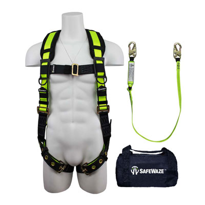 Safewaze FS141 XXL PRO Grommet Leg Harness High Profile Lanyard Kit XXL FFS-FS141 XXL