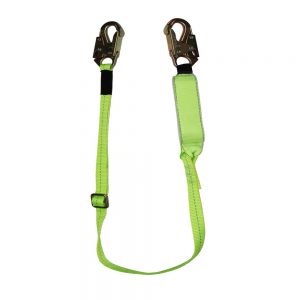 Safewaze FS560-AF-AJ Pro Plus 4-6ft. Adjustable Energy Absorbing Lanyard with Arc Flash webbing and Steel Snap Hooks FS560-AF-AJ