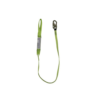 Safewaze FS560-AF-SE Pro Plus 6ft. Energy Absorbing Lanyard with Arc Flash webbing, Steel Snap Hook and Soft Eye on one end FS560-AF-SE