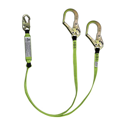 Safewaze FS566 Dual-leg Lanyards 100% Tie-Off with Rebar Hooks FFS-FS566