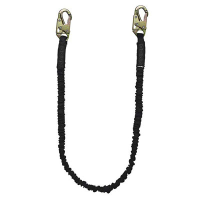 Safewaze FS580 6FT Low Profile Energy Absorbing Lanyard w/ Snap Hooks FFS-FS580