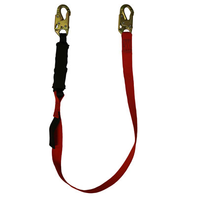 Safewaze FS77430-WE Pro Plus Welding 6ft. Energy Absorbing Lanyard Single Leg with Double Locking Snap Hooks FS77430-WE