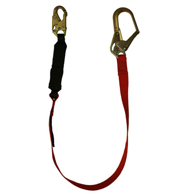 Safewaze FS77435-WE Pro Plus Welding 6ft. Energy Absorbing Lanyard Single Leg with Rebar Hook FS77435-WE