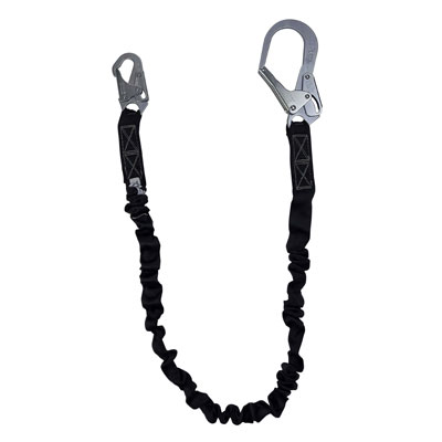 Safewaze FS88585 6ft. Streamline Low-Profile Energy Absorbing Lanyard with Rebar Hook FS88585