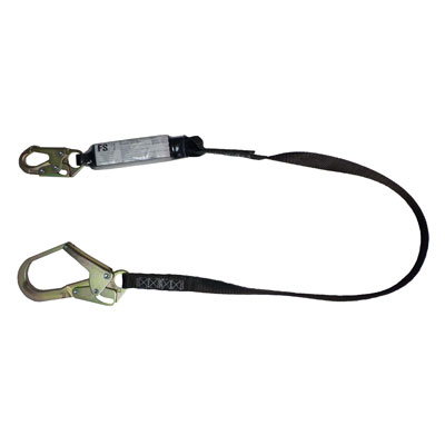 Safewaze FS88665-HW PRO 400 lb. Energy Absorbing Lanyard with Rebar Hook FFS-FS88665HW