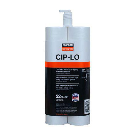 Simpson Strong-Tie CIPLO22 Low-Odor Paste-Over Epoxy and Crack Sealant 22oz with Mixing Nozzel CIPLO22