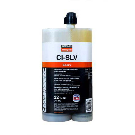 Super-Low-Viscosity Structural Injection Epoxy 32oz with Mixing Nozzel CISLV32