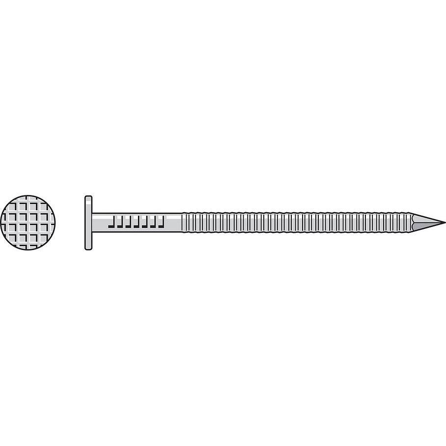 Swan T16SNDB 3-1/2 X11GA(16D) 316 SS Siding Nails 25# Plastic Bucket T16SNDB