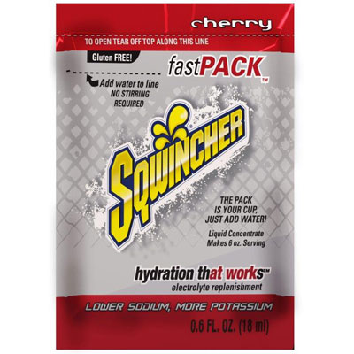 Sqwincher Fast Pack 6 OZ Cherry (Case of 200) SQW-015301
