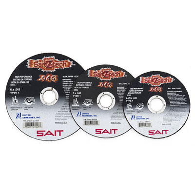 United Abrasives-Sait 23327 6in. x .045in. x 7/8in. High Speed Cut-off Wheel for Metal (Box of 50) UNA-23327