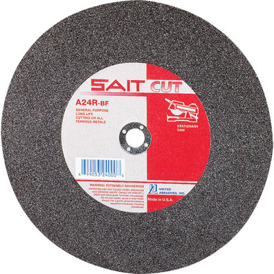 United Abrasives-Sait 24020 12in x 1/8in x 1in Abrasive Blade for Cutting Metal (Box of 10) UNA-24020