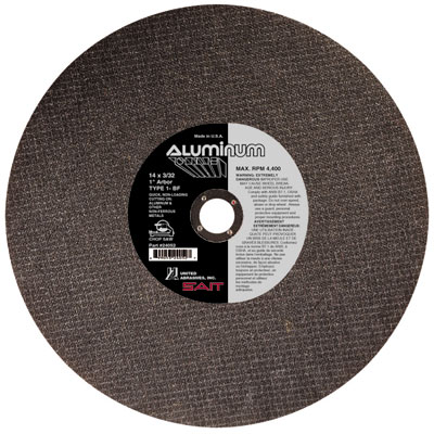 United Abrasives-Sait 24052 14x3/32x1 Abrasive Blade for Cutting Aluminum (Box of 10) UNA-24052