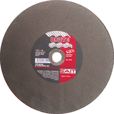 United Abrasives-Sait 23412 12in x 1/8in x 1in Brute Abrasive Cut-Off Blade for Metal (Box of 10) UNA-23412