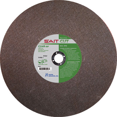 United Abrasives-Sait 23413 12in x 1/8in x 1in Abrasive Blade for Concrete and Masonry (Box of 10) UNA-23413